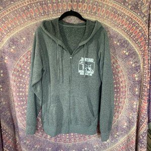Junkyard Brewing Zip Hoodie Unisex Small Gray
